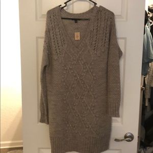 Sweater dress knitted
